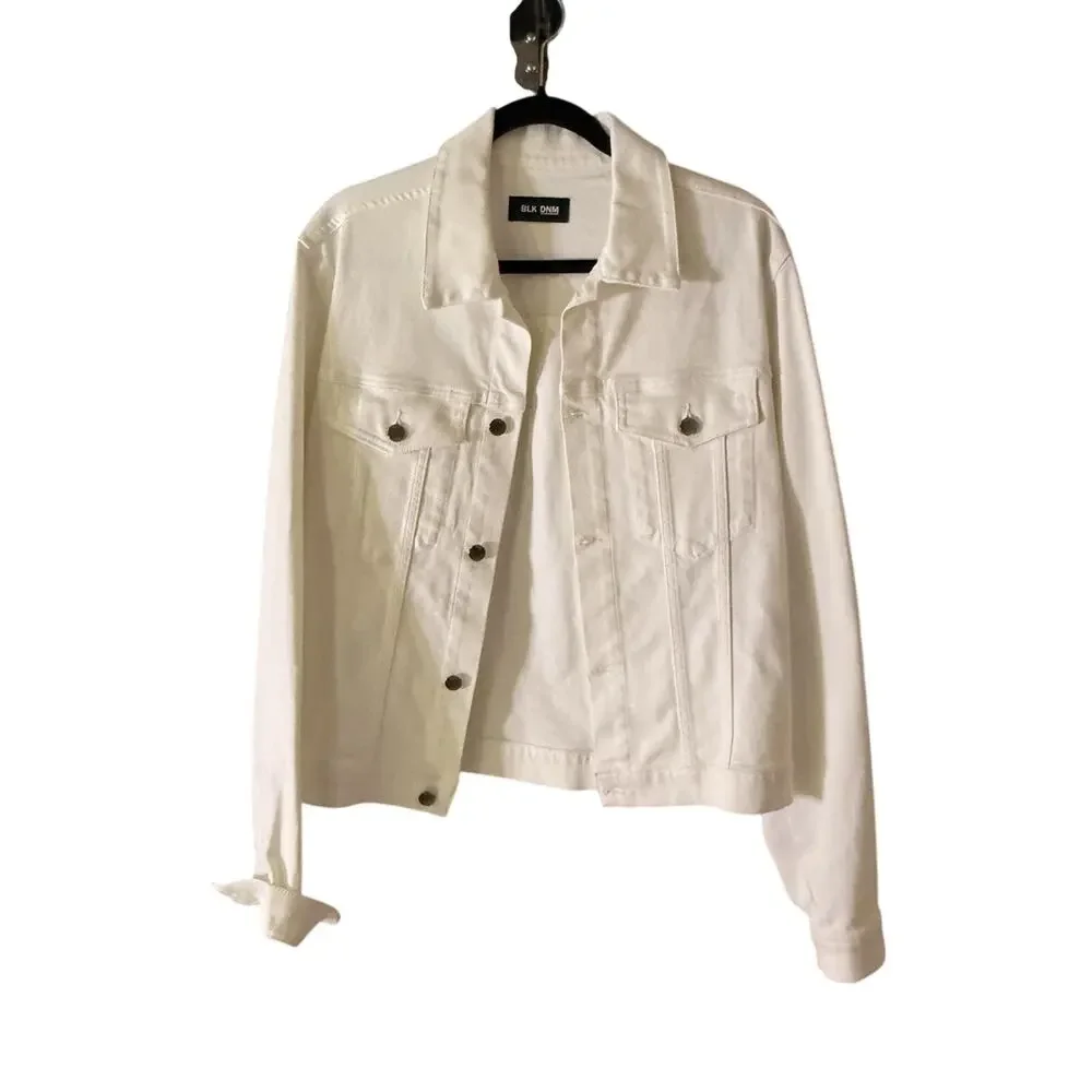 BLK DNM Atlantic White Denim Jacket Men's Large